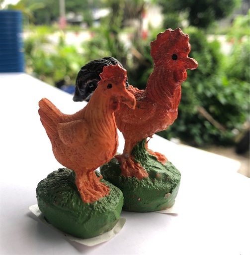 [PGF.TRATRI.00226] Trang Trí Hồ Cá - Non Bộ (Gà Nhỏ)