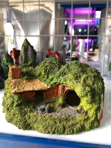 [TRATRI.00231] Trang Trí Hồ Cá - Non Bộ (Nhà Rêu)