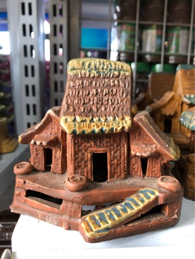 [TRATRI.00233] Trang Trí Hồ Cá - Non Bộ (Nhà Rông Đá Nhỏ)
