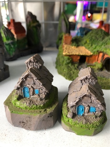 [TRATRI.00239] Trang Trí Hồ Cá - Non Bộ (Nhà Đá Mini)