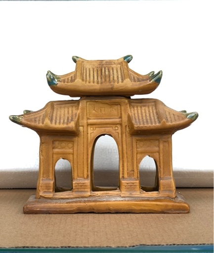 [TRATRI.00246] Trang Trí Đồ Gốm - Non Bộ (Tam Quan Lớn)