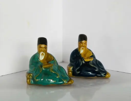 [TRATRI.00427] Trang Trí Đồ Gốm - Khổng Minh Nhỏ