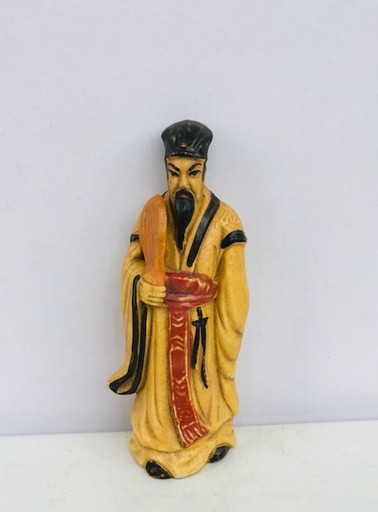 [TRATRI.00312] Trang Trí Đồ Gốm - Khổng Minh Đứng