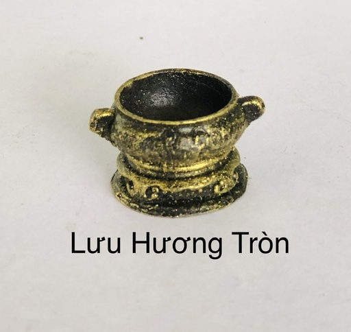 [TRATRI.00392] Trang Trí Đồ Gốm - Lưu Hương Tròn