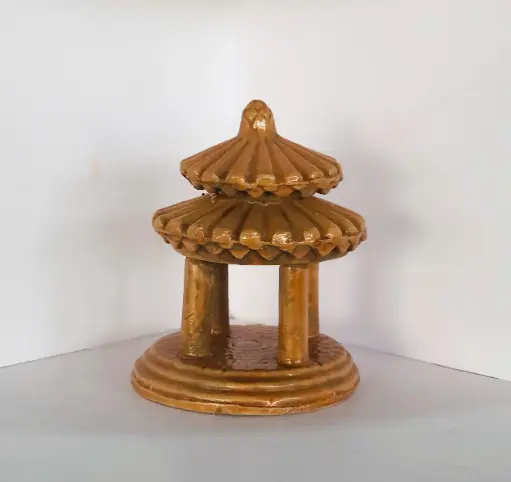 [TRATRI.00428] Trang Trí Đồ Gốm - Lầu Nâu Đại