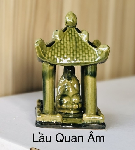[TRATRI.00318] Trang Trí Đồ Gốm - Lầu Quan Âm