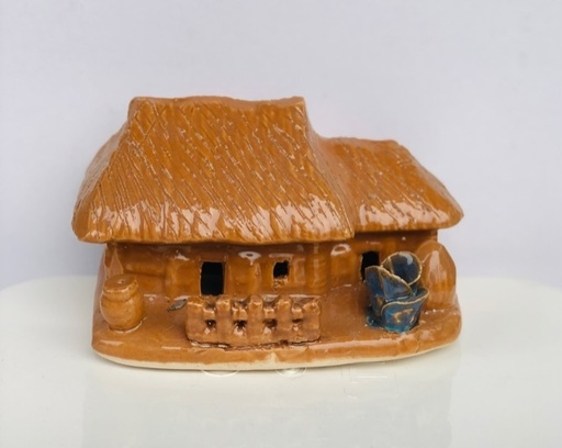[TRATRI.00329] Trang Trí Đồ Gốm - Nhà Rơm S4