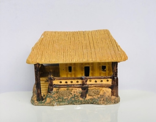 [TRATRI.00330] Trang Trí Đồ Gốm - Nhà Sàn BH