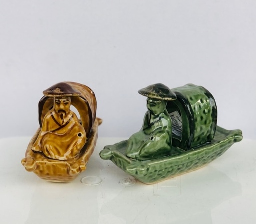 [TRATRI.00341] Trang Trí Đồ Gốm - Thuyền S2