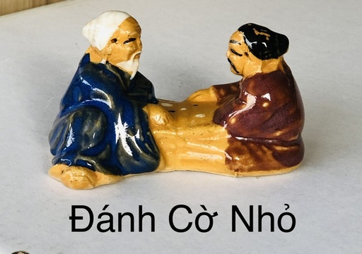 [TRATRI.00304] Trang Trí Đồ Gốm - Đánh Cờ Nhỏ