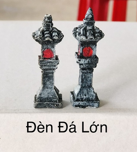 [TRATRI.00405] Trang Trí Đồ Gốm - Đèn Đá Lớn