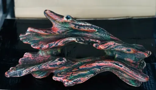 [TRATRI.00438] Trang Trí Đồ Gốm Men - Cầu Lõi Lớn