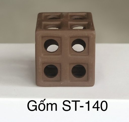 [TRATRI.00363] Trang Trí Đồ Gốm ST-140 (Cubic Vuông)