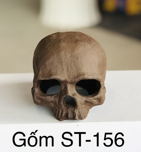 [TRATRI.00366] Trang Trí Đồ Gốm ST-156 (Đầu Lâu)