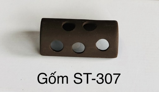 [TRATRI.00372] Trang Trí Đồ Gốm ST-307 (Nửa Ống Lỗ)