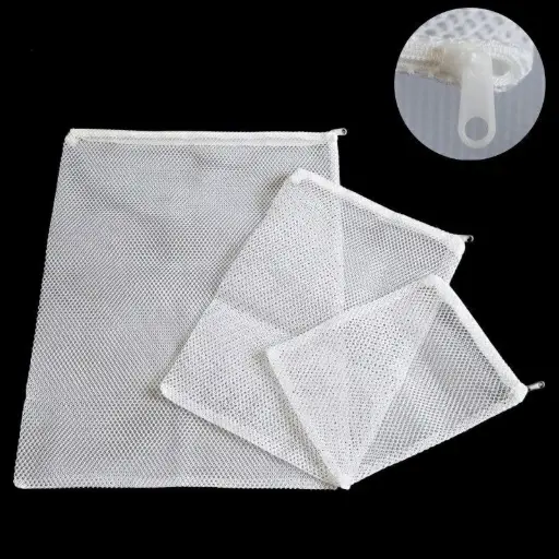 [PHKI.00340] Túi Lưới Trắng M (Trung 20x30cm) Đựng Vật Liệu Lọc