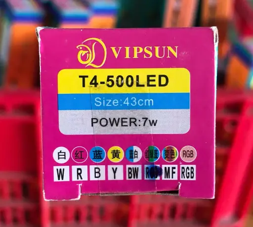 [DEN.00189] VIPSUN T4-500LED 3 Màu (43cm-7w) Đèn Ống 