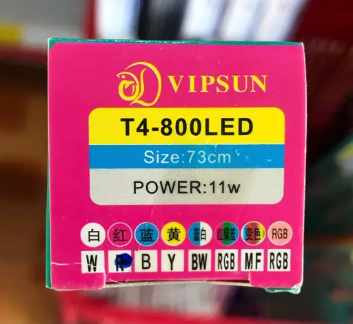 [PGF.DEN.00194] VIPSUN T4-800LED Hồng (73cm-11w) Đèn Ống 