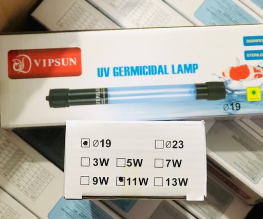 [PGF.DEN.00133] VIPSUN UV-KT11 UV-11W (24.5cm) Đèn UV Diệt Rêu Hại-Vi Khuẩn