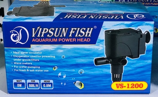 [BOM.00073.VS1200] VIPSUN VS-1200 (8W/800L) Máy Bơm Có Thổi Luồng