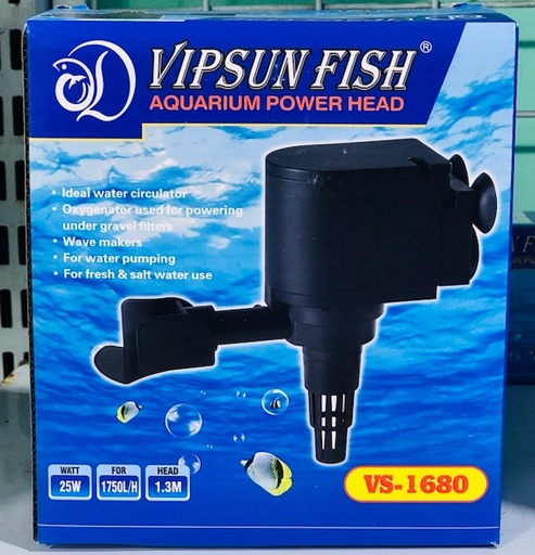 [M.BOM.00057] VIPSUN VS-1680 (25W/1750L) Máy Bơm Có Thổi Luồng