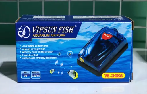 [M.OXI.00053] VipSun Fish VS-248A (3W) Máy Oxi 1 Vòi 