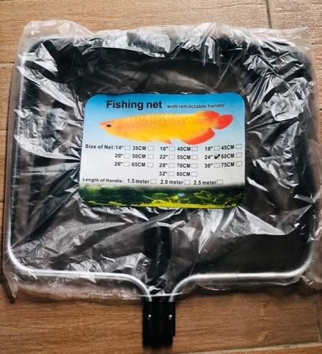 [PHKI.00349] Vợt Fishing Net 24 (60cm) Cán Kéo Inox 