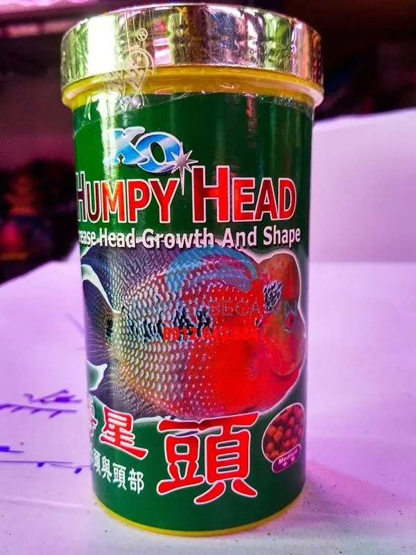 [THAN.00218] XO Humpy Head 120g (Xanh) Thức Ăn Lên Đầu cho cá La Hán