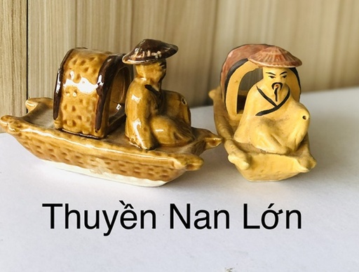 [TRATRI.00400] Đồ Gốm - Thuyền Nan Lớn