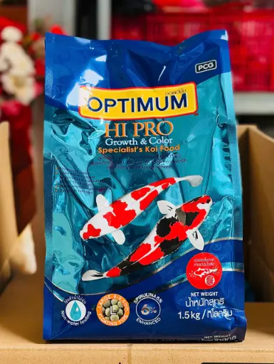 [THAN.00271] Optimum Hi Pro Growth & Color Specialist’s Koi Food 1.5kg (Large Pellet L) Thức ăn cho cá tăng trưởng và tăng màu