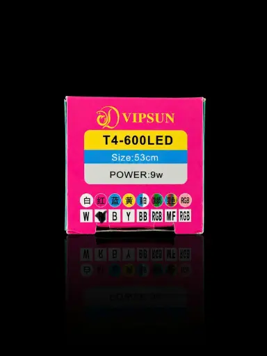 [DEN.00215.VST4600R] VIPSUN T4-600-LED Hồng 53cm 9W Đèn ống 