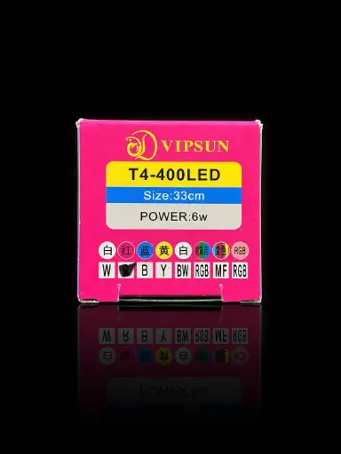 [DEN.00228.VST4400R] VIPSUN T4-400-LED Hồng 33cm 6W Đèn ống