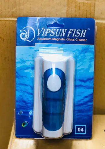 [VS04] Vipsun Fish 04 12x7cm - kính dày từ 10mm Nam Châm Vệ Sinh Hồ Cá