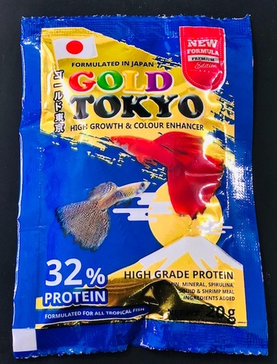 [PGF.THAN.00124] Gold Tokyo 20g/túi (Hạt Mịn) Thức Ăn Cá 