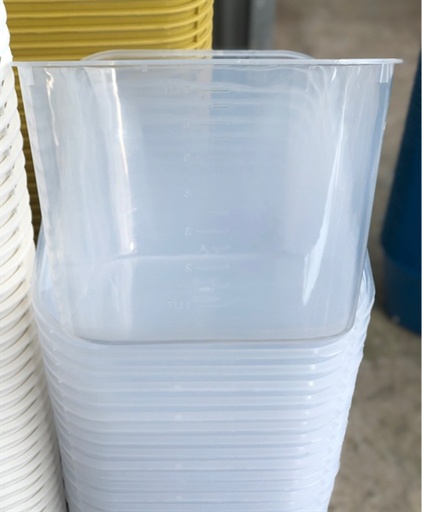 [PGF.HOKHA.00061] Khay Nhựa Trắng Trong 7L (30X22X16cm)
