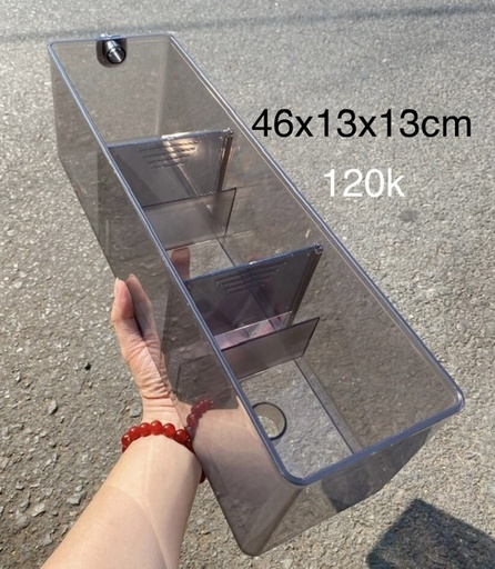 [PGF.TBLOC.00074] Lọc Tràn Mica - Đen (46x13x13cm)