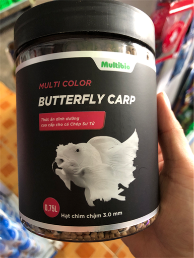 [PGF.THAN.00023] Multi Color Butterfly Carp 0.75L (Chìm) Thức ăn dinh dưỡng cao cấp cho cá chép sư tử