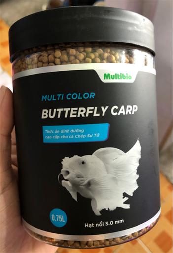 [PGF.THAN.00024] Multi Color Butterfly Carp 0.75L (Nổi) Thức ăn dinh dưỡng cao cấp cho cá chép sư tử