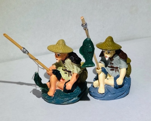 [PGF.TRATRI.00208] Trang Trí - Mã Ông Già Câu Cá