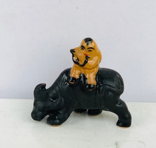 [PGF.TRATRI.00283] Trang Trí Đồ Gốm - Bé Cưỡi Trâu (nhỏ)