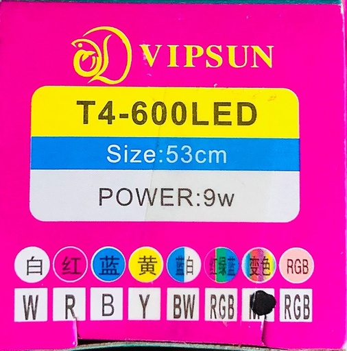 [PGF.DEN.00113] VIPSUN T4-600LED (53cm-9w) Đèn Ống 3 Chế Độ 