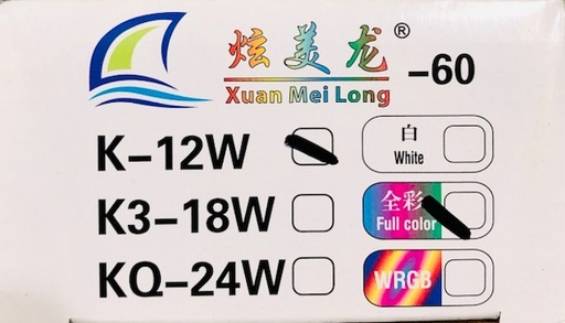 [PGF.DEN.00117] Xuan Mei Long K-60/12W Đèn Máng 3 Chế Độ (60-70cm)
