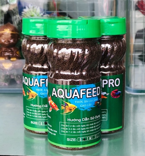 [THAN.00184] AquaFeed Pro 100g/Lọ (Mịn) Thức Ăn Cá