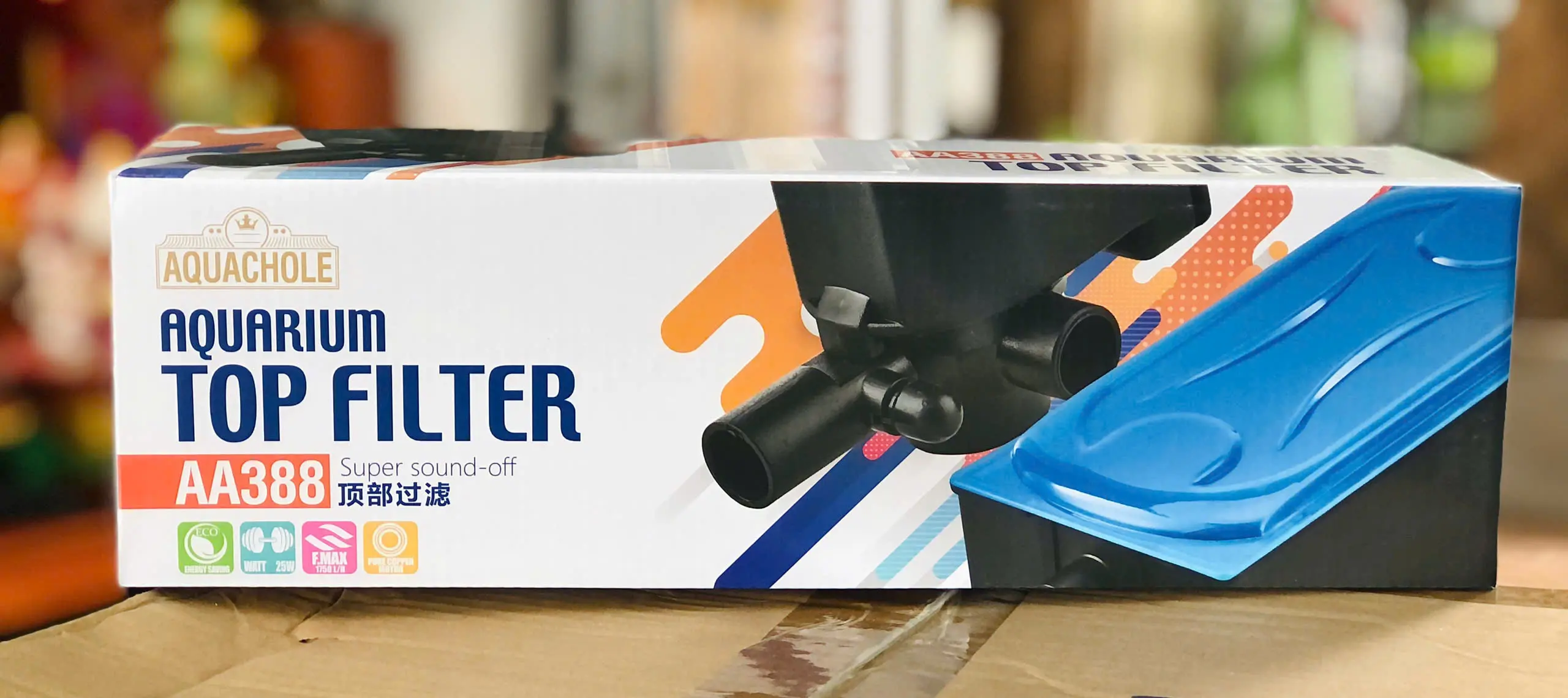 [PGF.M.BOM.00085] Aquachole AA388 (25W) Máy Bơm+Hộp Lọc Máng