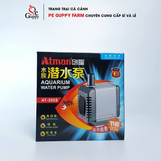 [PGF.M.BOM.00020] Atman AT-305S (13W/1200L) Máy Bơm Chìm