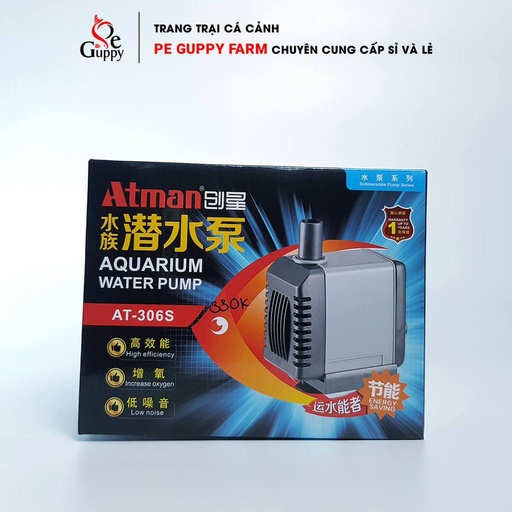 [M.BOM.00021.AT306S] Atman AT-306S (27W/2000L) Máy Bơm Chìm