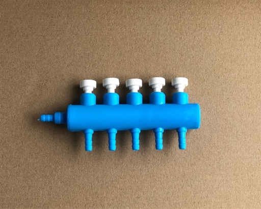 [PHKI.00027] Bồ Cào Chia Oxi Xanh Có Khóa (5 Vòi)