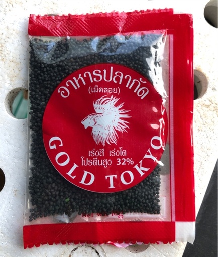 [THAN.00018] Gold Tokyo 32% Đỏ (20gr) Thức Ăn Cá Betta Lăn Quăn Sấy Khô
