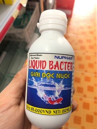 [THUOC.00053] NUPHAR Liquid Bacter (120ml) Khử Clo, Chống Shock
